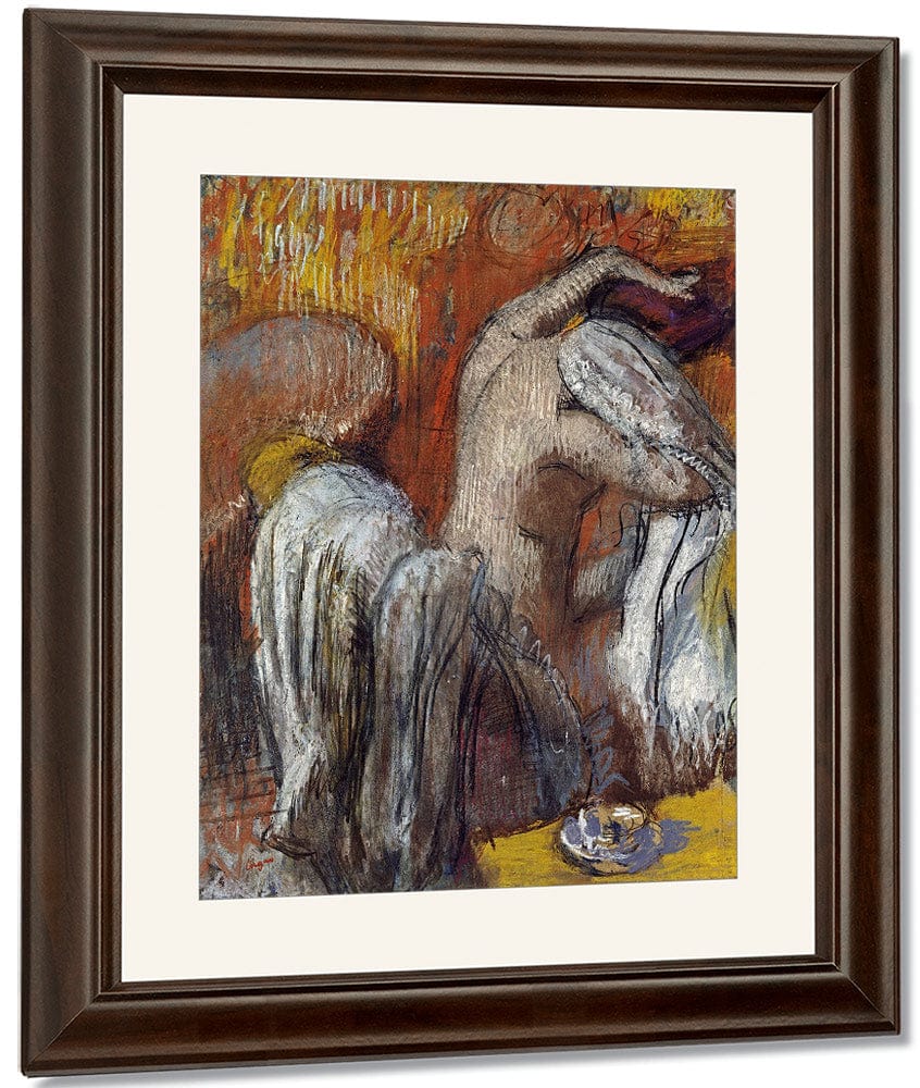 Woman Drying Herself By Edgar Degas Fine Art Print