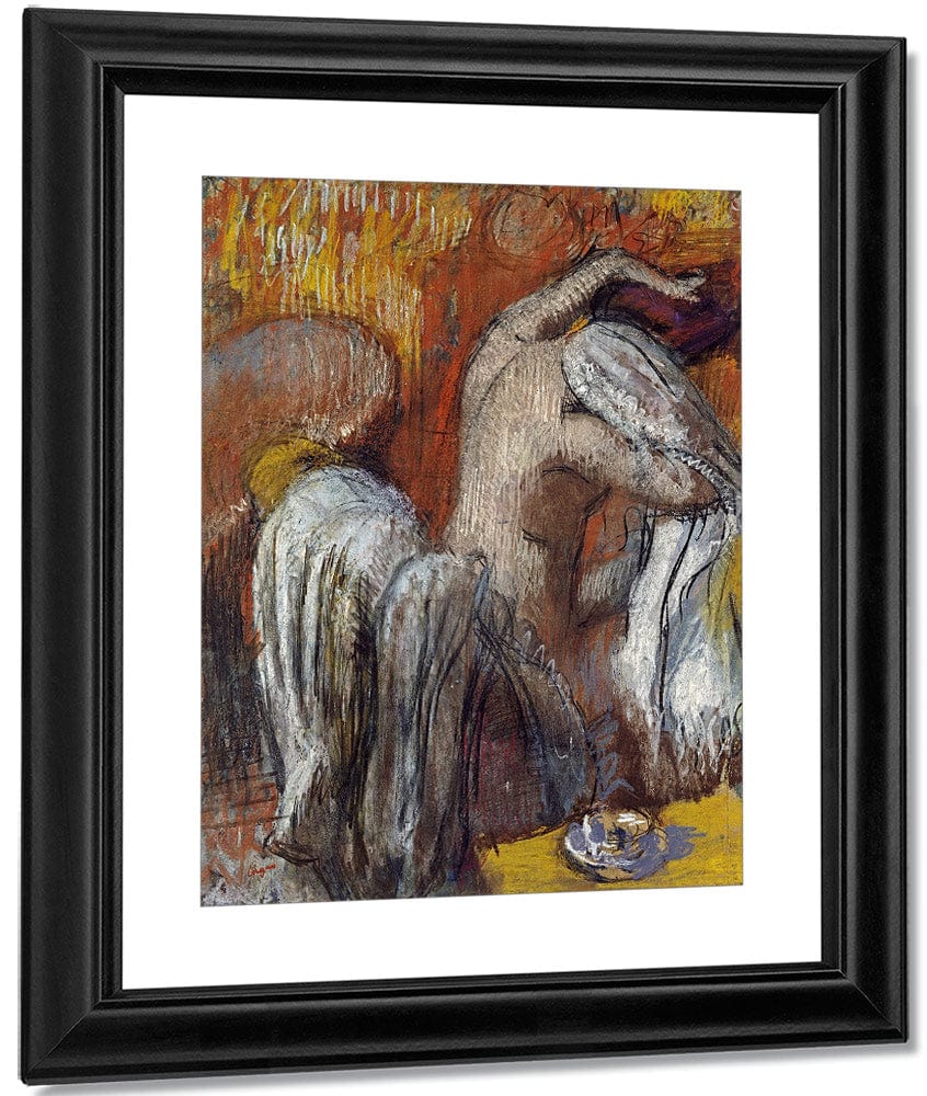 Woman Drying Herself By Edgar Degas Fine Art Print