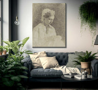 Woman Embroidering By Edgar Degas Fine Art Print