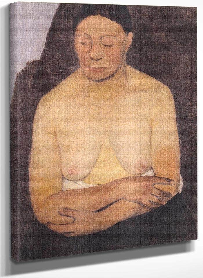 Woman Half Naked By Paula Modersohn Becker Fine Art Print