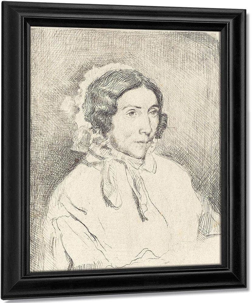 Woman In A Ruffled Cap (Dame Agee) By Edgar Degas Fine Art Print