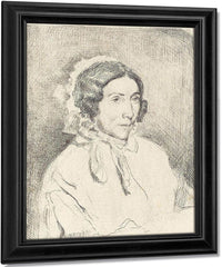 Woman In A Ruffled Cap (Dame Agee) By Edgar Degas Fine Art Print