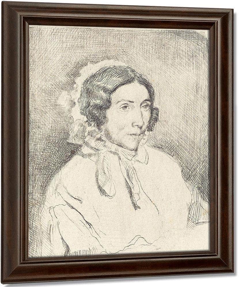 Woman In A Ruffled Cap (Dame Agee) By Edgar Degas Fine Art Print