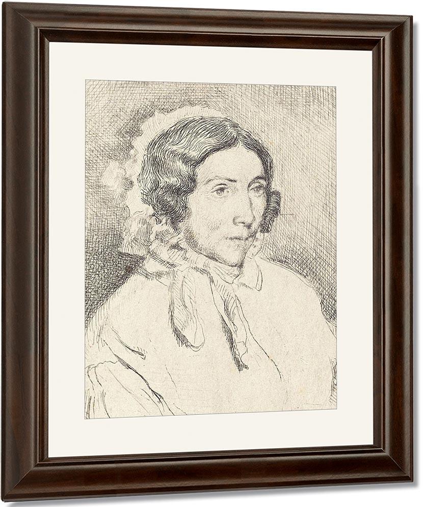 Woman In A Ruffled Cap (Dame Agee) By Edgar Degas Fine Art Print