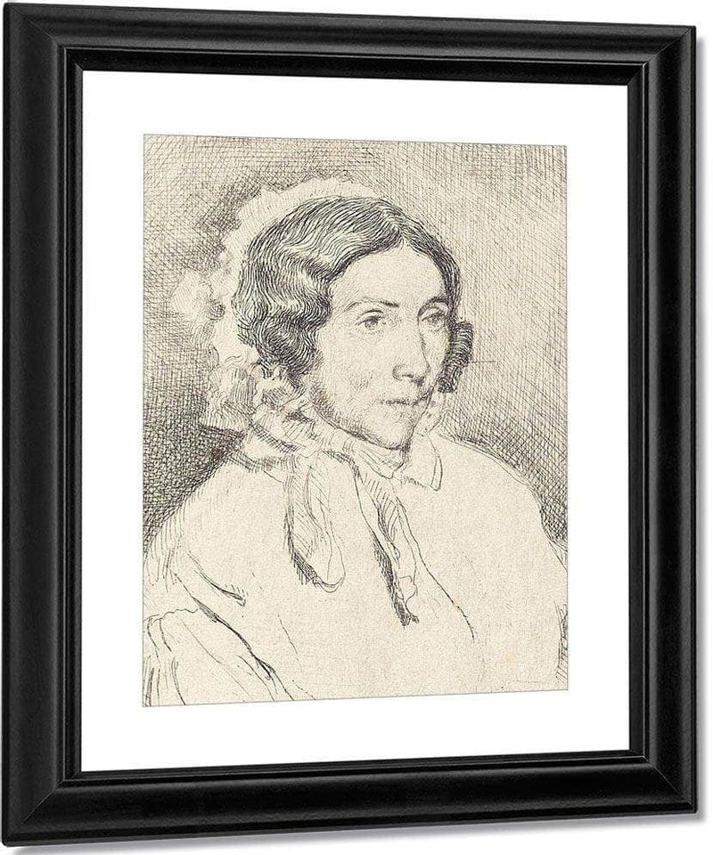 Woman In A Ruffled Cap (Dame Agee) By Edgar Degas Fine Art Print