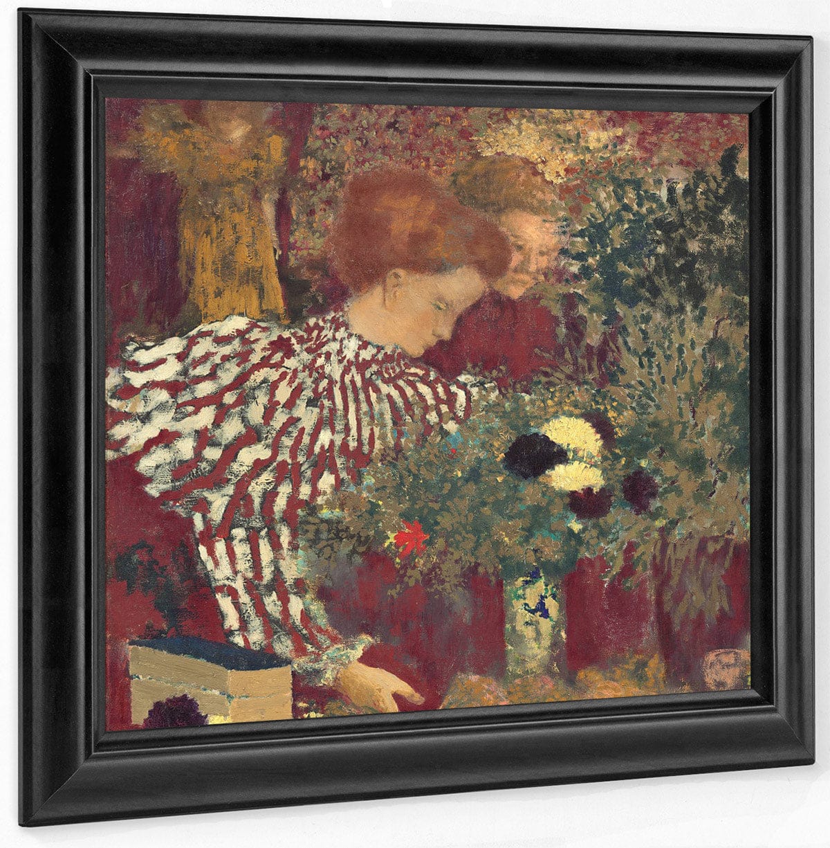 Woman In A Striped Dress By Edouard Vuillard Fine Art Print
