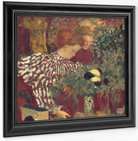 Woman In A Striped Dress By Edouard Vuillard Fine Art Print