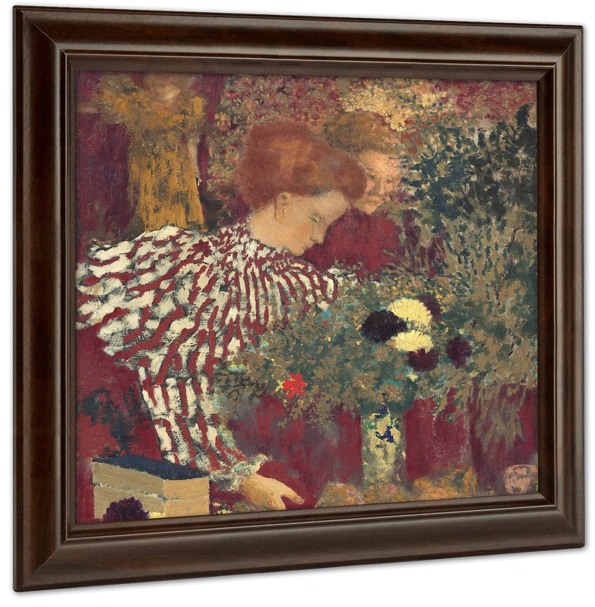 Woman In A Striped Dress By Edouard Vuillard Fine Art Print