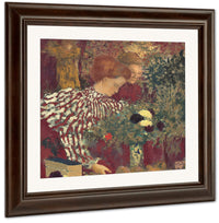 Woman In A Striped Dress By Edouard Vuillard Fine Art Print