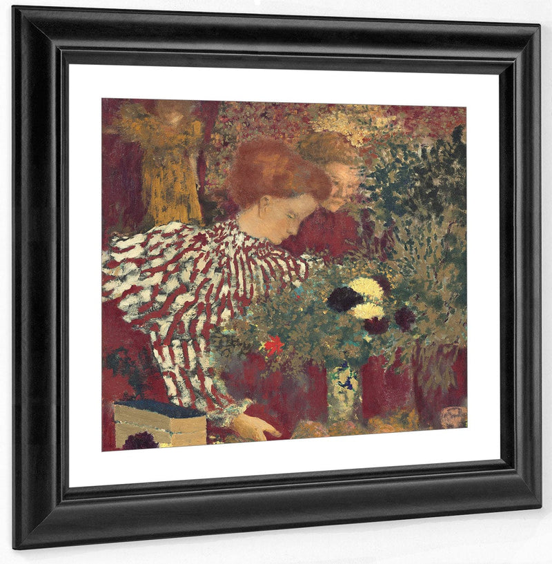 Woman In A Striped Dress By Edouard Vuillard Fine Art Print