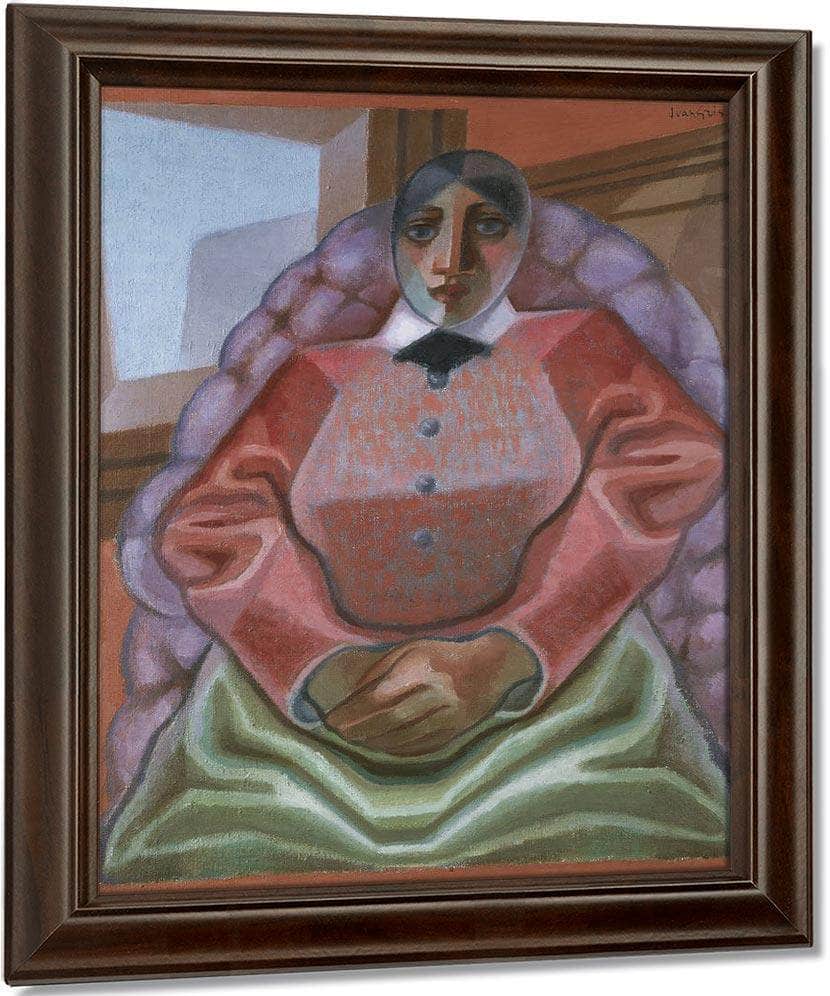 Woman In An Armchair By Juan Gris Fine Art Print