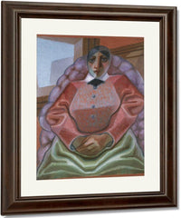 Woman In An Armchair By Juan Gris Fine Art Print