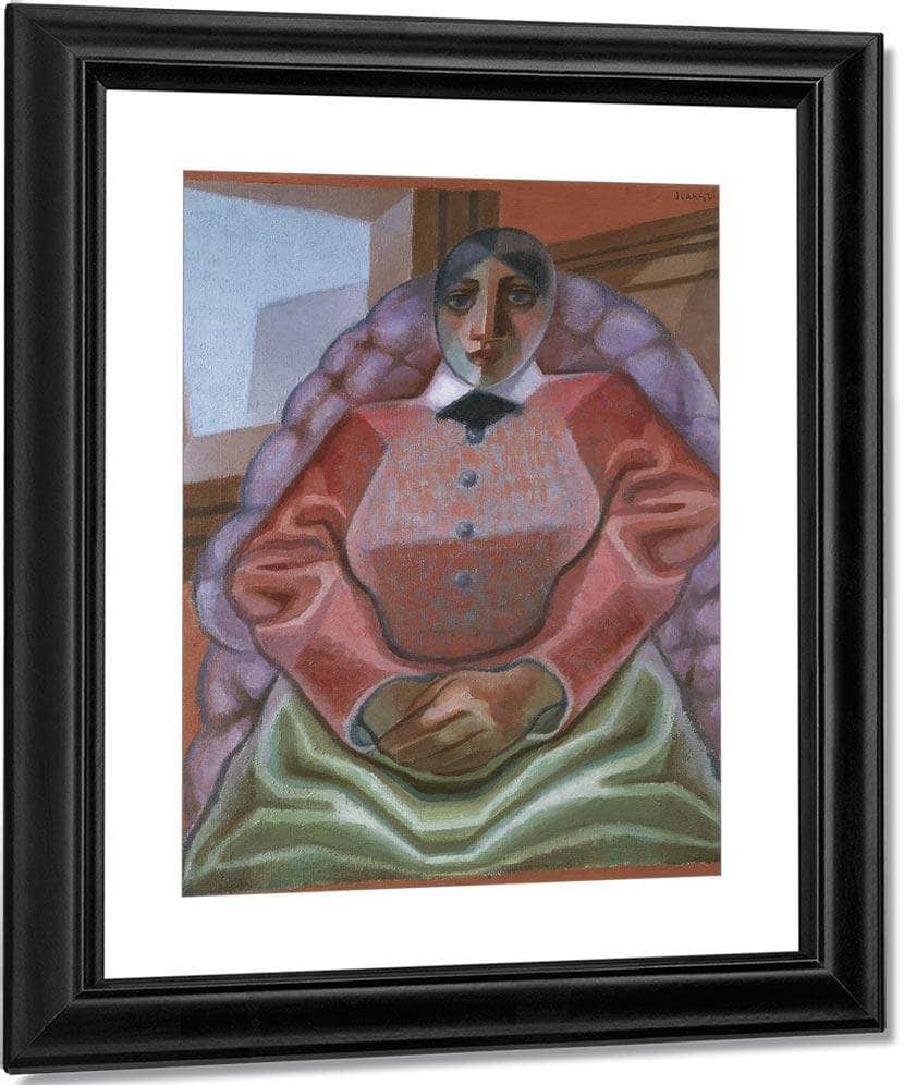 Woman In An Armchair By Juan Gris Fine Art Print
