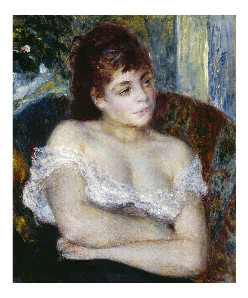 Woman In An Armchair By Pierre Auguste Renoir Fine Art Print Fine Art Print