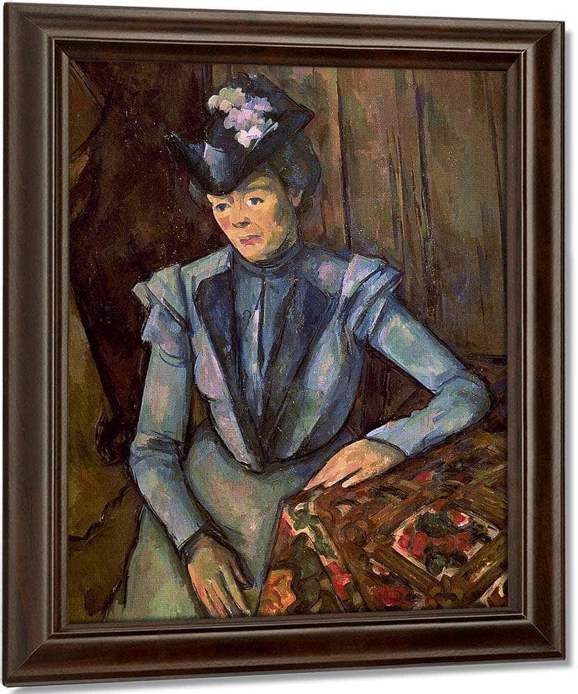 Woman In Blue (Madame Cezanne) 1 By Paul Cezanne Fine Art Print