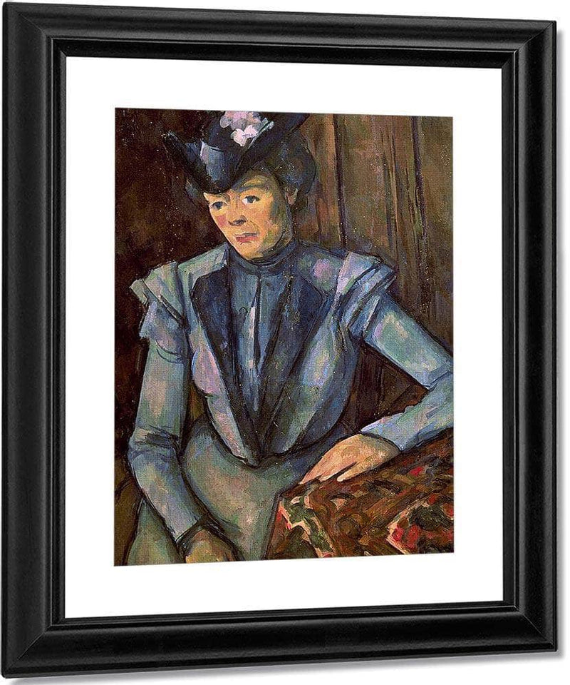 Woman In Blue (Madame Cezanne) 1 By Paul Cezanne Fine Art Print