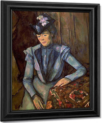 Woman In Blue (Madame Cezanne) By Paul Cezanne Fine Art Print