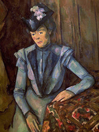 Woman In Blue (Madame Cezanne) By Paul Cezanne Fine Art Print