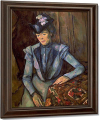 Woman In Blue (Madame Cezanne) By Paul Cezanne Fine Art Print