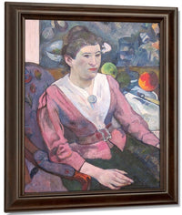 Woman In Front Of A Still Life By Cezanne 1890 2 By Paul Gauguin Fine Art Print