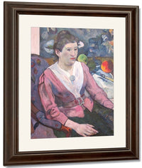 Woman In Front Of A Still Life By Cezanne 1890 2 By Paul Gauguin Fine Art Print