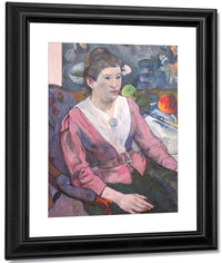 Woman In Front Of A Still Life By Cezanne 1890 2 By Paul Gauguin Fine Art Print