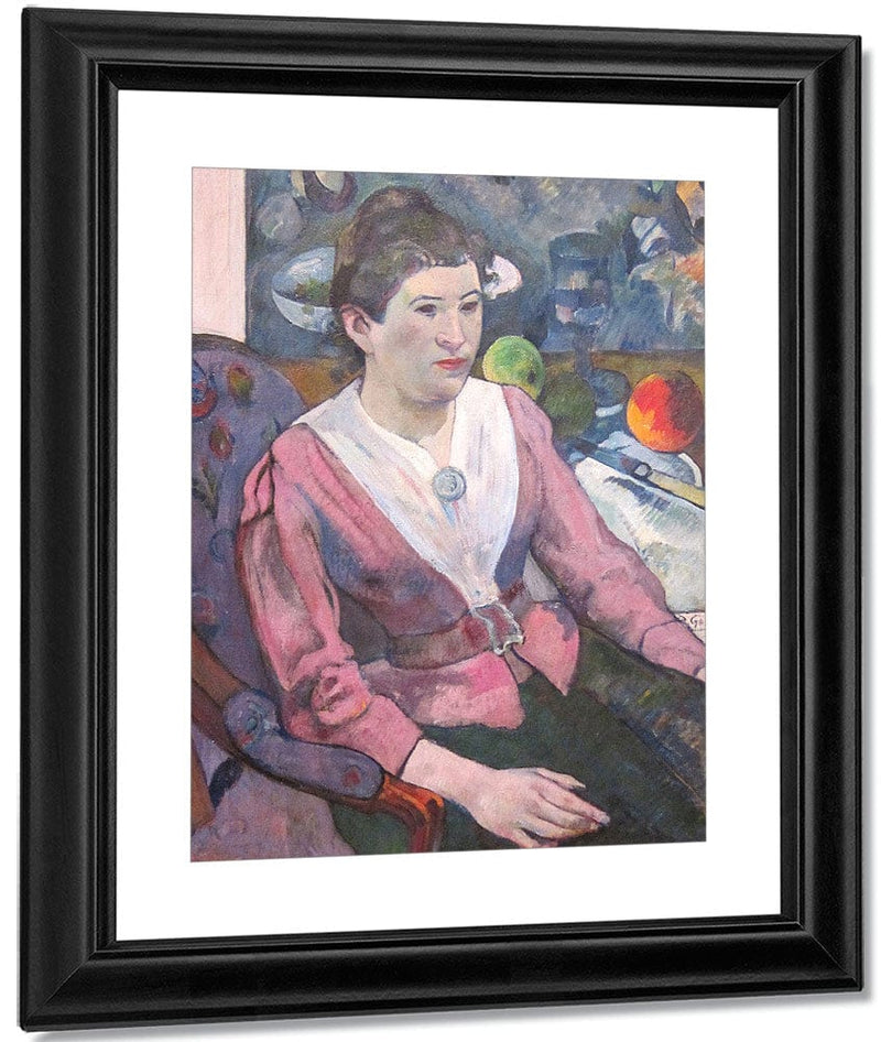 Woman In Front Of A Still Life By Cezanne 1890 2 By Paul Gauguin Fine Art Print