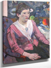 Woman In Front Of A Still Life By Cezanne 1890 2 By Paul Gauguin Fine Art Print