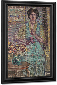 Woman In Green Dress By Maurice Brazil Prendergast Fine Art Print