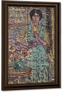 Woman In Green Dress By Maurice Brazil Prendergast Fine Art Print