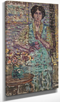 Woman In Green Dress By Maurice Brazil Prendergast Fine Art Print