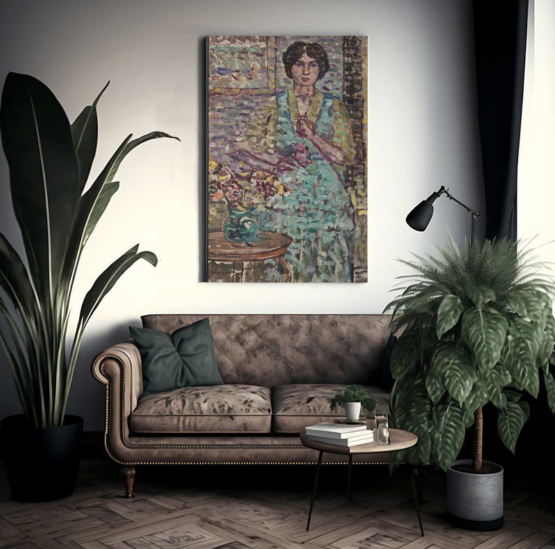 Woman In Green Dress By Maurice Brazil Prendergast Fine Art Print