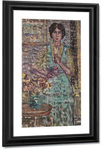 Woman In Green Dress By Maurice Brazil Prendergast Fine Art Print