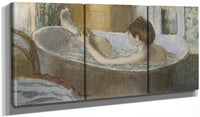 Woman In Her Bath, Sponging Her Leg By Edgar Degas Fine Art Print