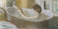 Woman In Her Bath, Sponging Her Leg By Edgar Degas Fine Art Print