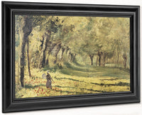 Woman In The Forest By Claude Monet Fine Art Print