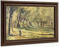 Woman In The Forest By Claude Monet Fine Art Print