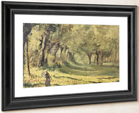 Woman In The Forest By Claude Monet Fine Art Print