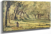 Woman In The Forest By Claude Monet Fine Art Print