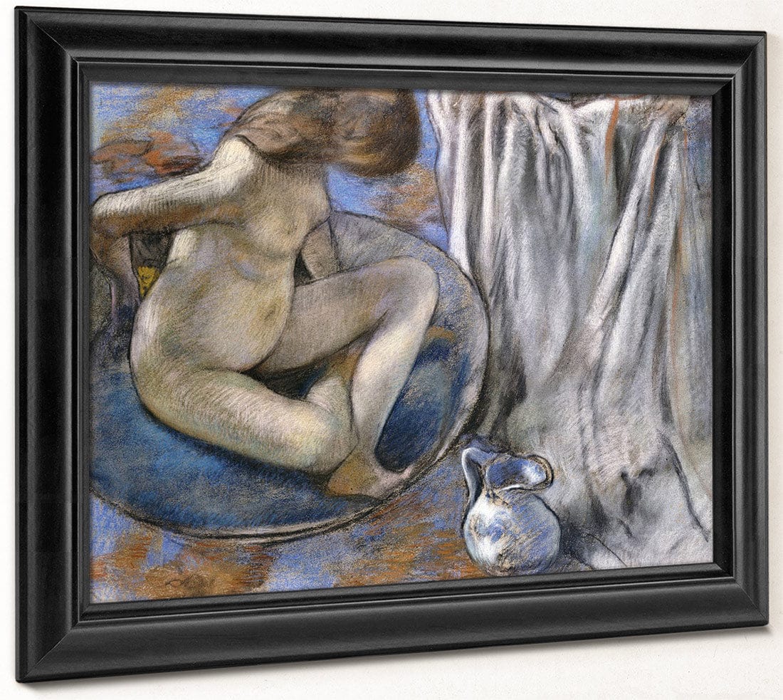 Woman In The Tub By Edgar Degas Fine Art Print