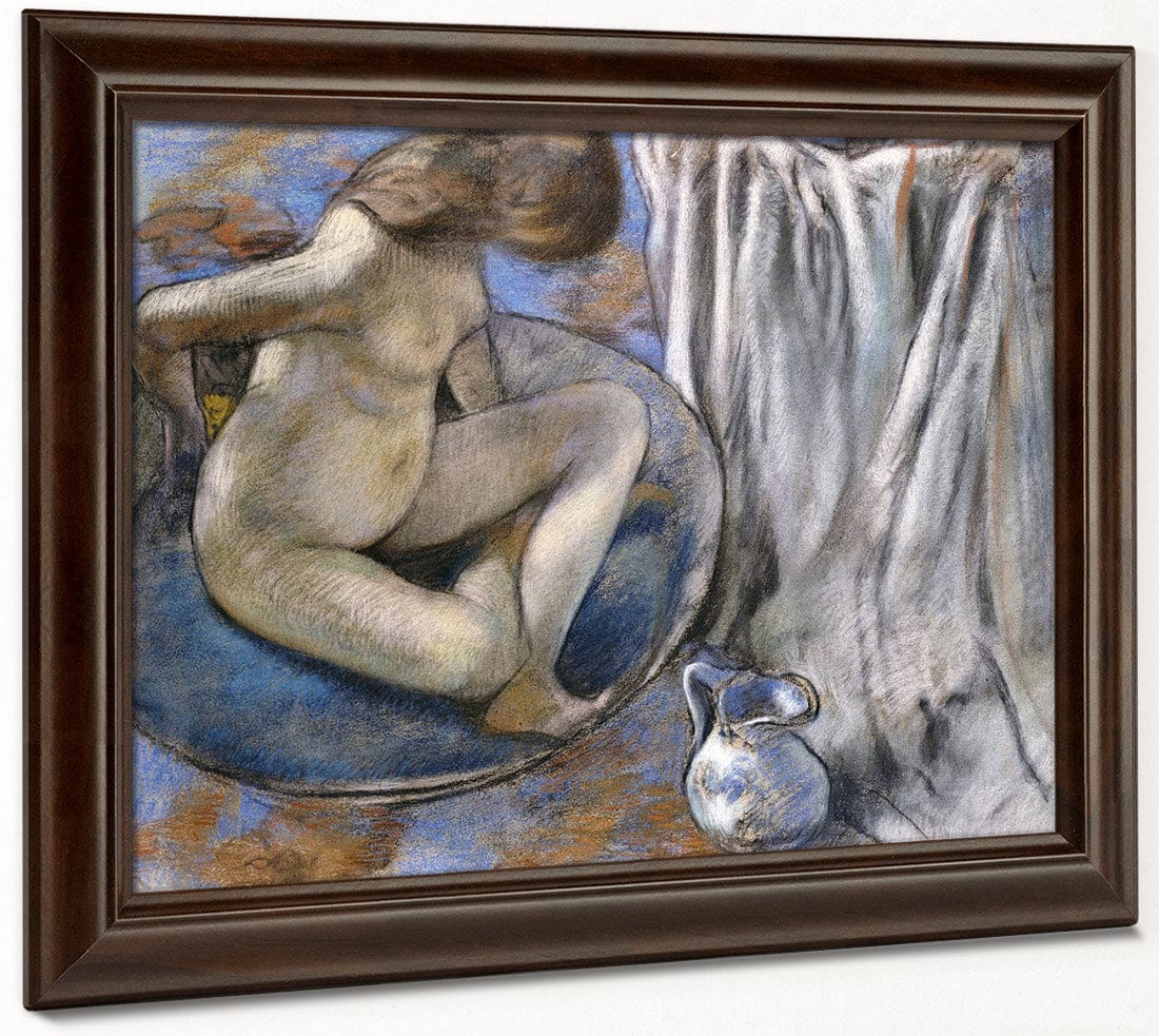 Woman In The Tub By Edgar Degas Fine Art Print