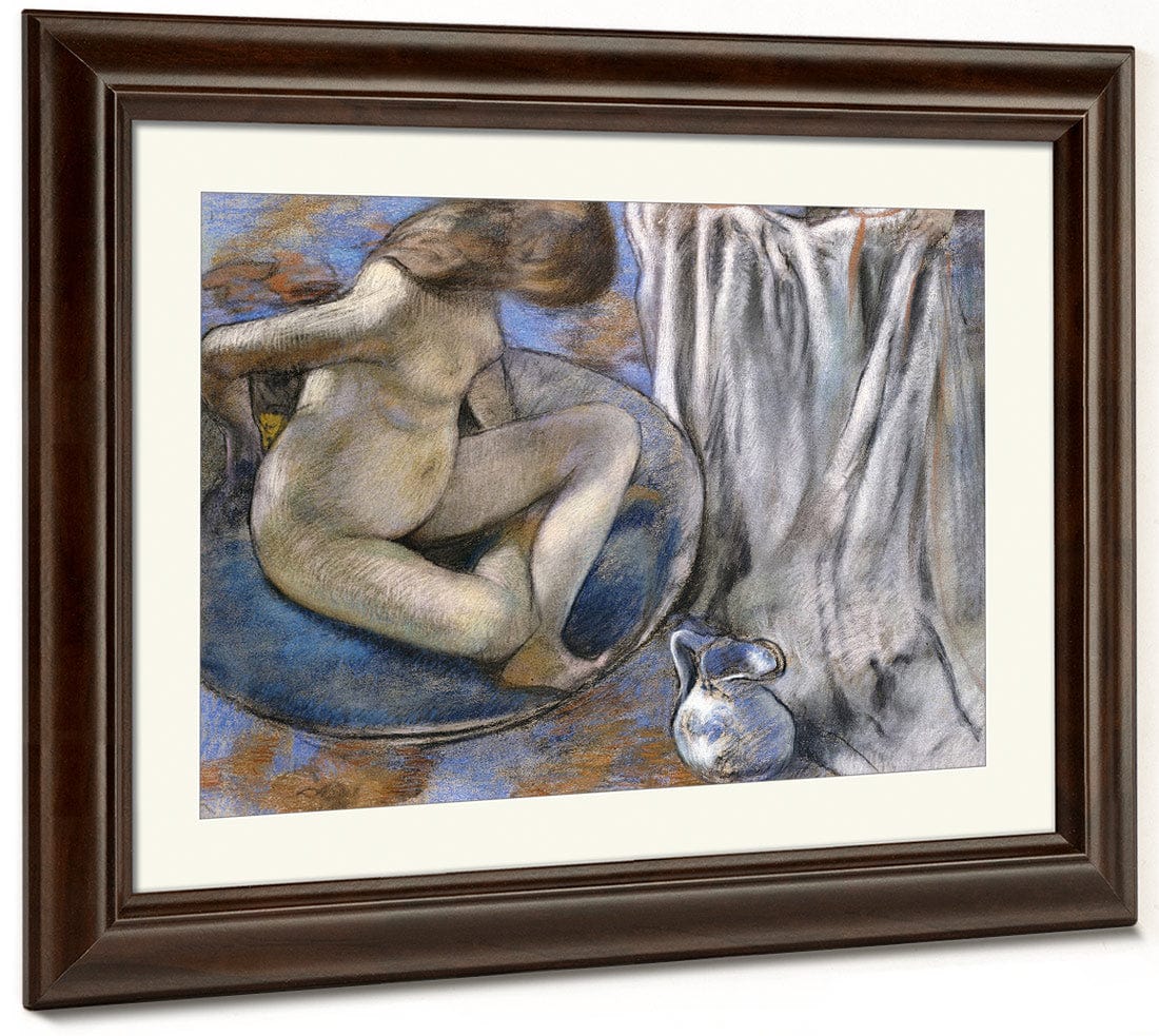 Woman In The Tub By Edgar Degas Fine Art Print