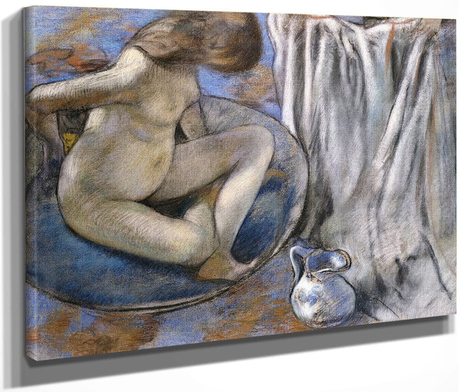 Woman In The Tub By Edgar Degas Fine Art Print