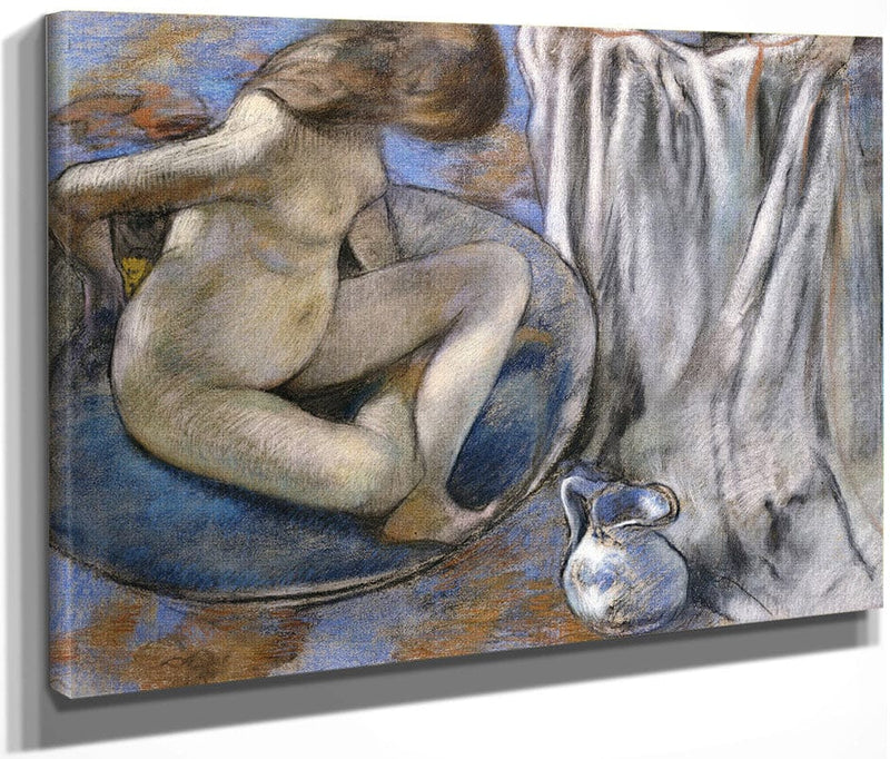 Woman In The Tub By Edgar Degas Fine Art Print