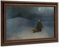 Woman In The Wilderness By Alphonse Mucha Fine Art Print