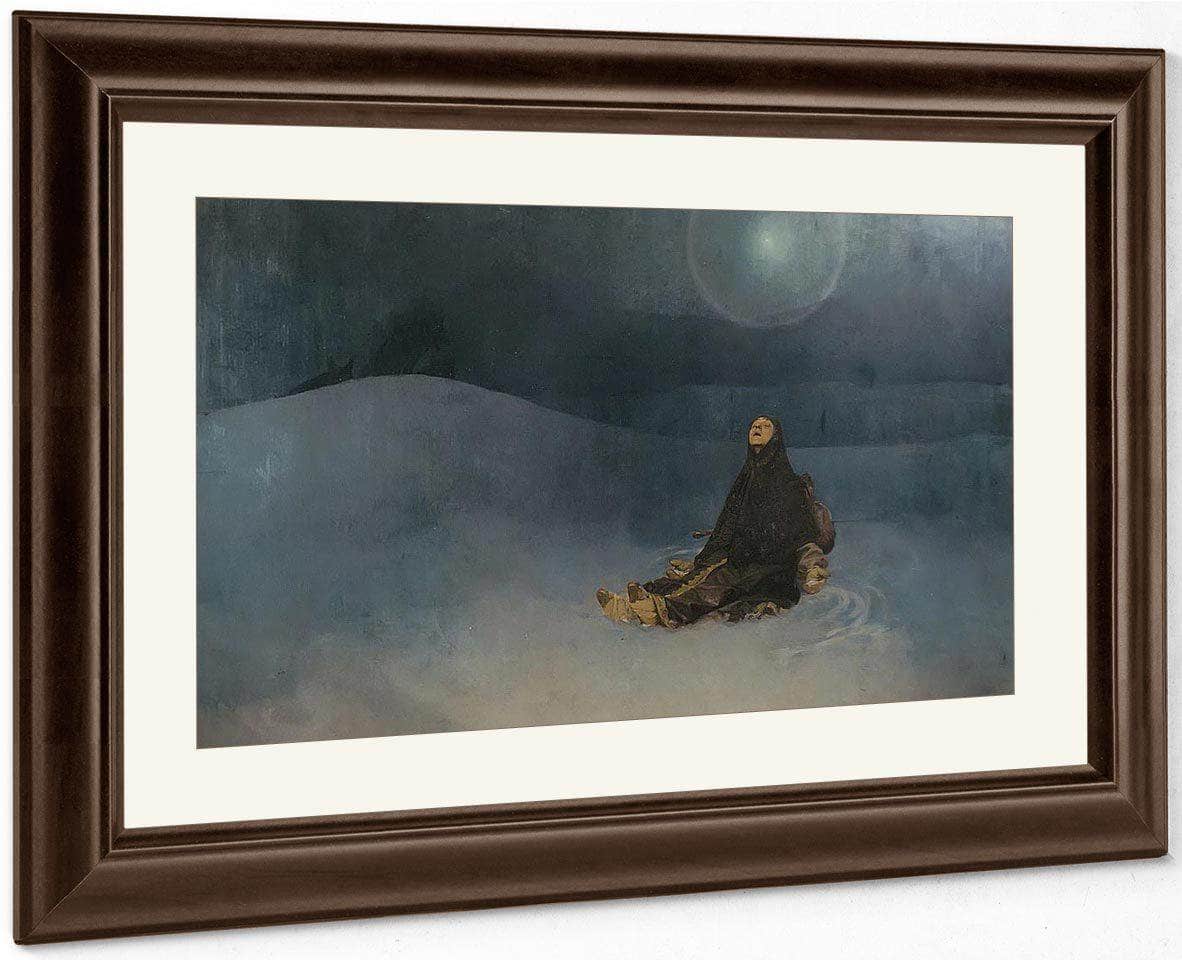 Woman In The Wilderness By Alphonse Mucha Fine Art Print