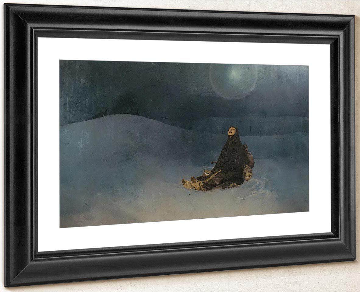 Woman In The Wilderness By Alphonse Mucha Fine Art Print