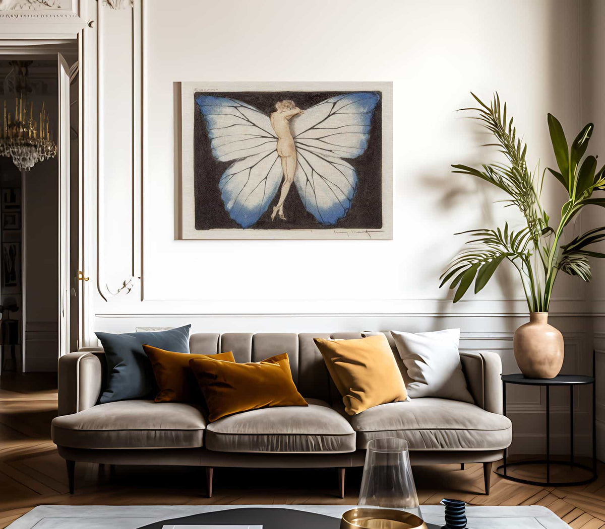 Woman In Wings 1936 By Louis Icart Fine Art Print