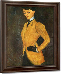 Woman In Yellow Jacket1909 By Amedeo Modigliani Fine Art Print