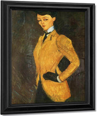 Woman In Yellow Jacket1909 By Amedeo Modigliani Fine Art Print